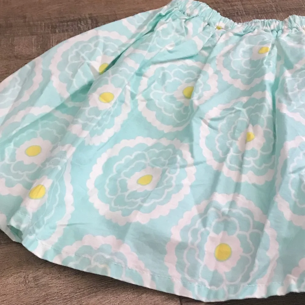 NWT Boutique Max & Dora | Blue Floral Pull-on Skirt